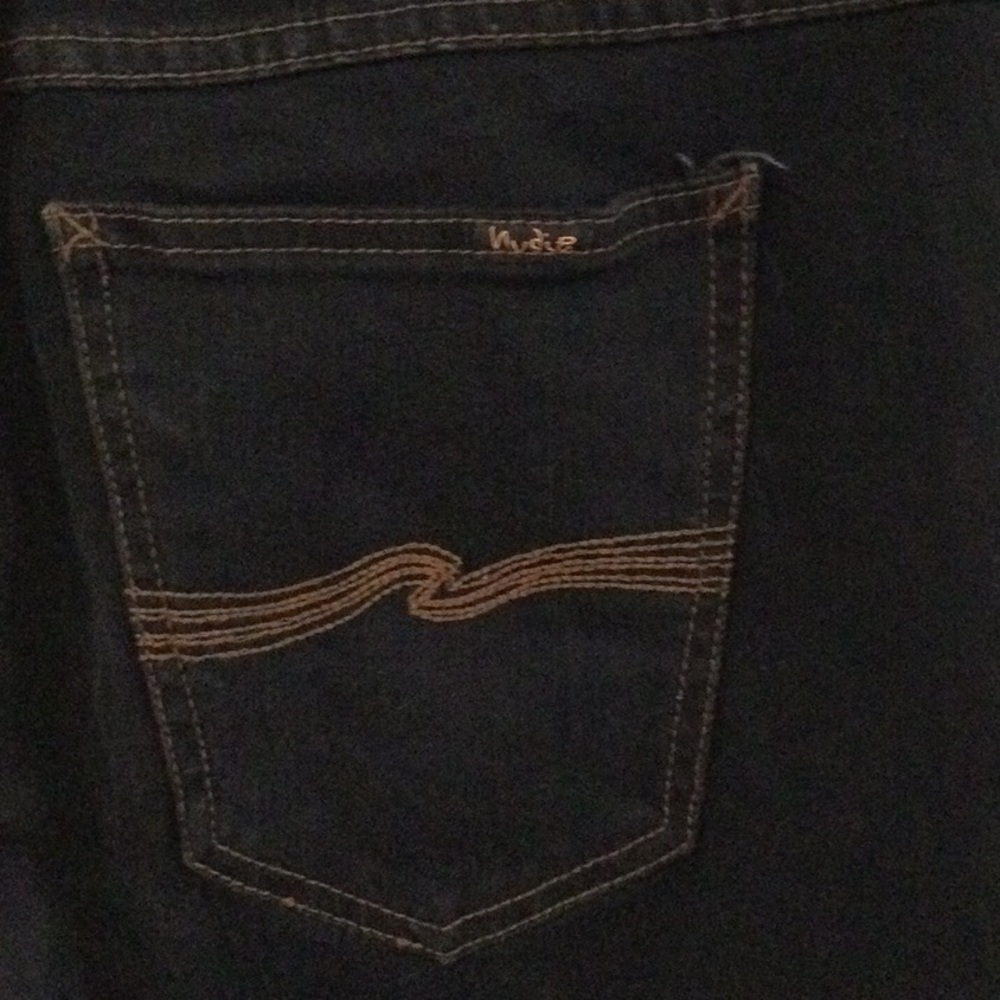 Nudie Slim Jim Black Jeans W 34 L33 - Picture 9 of 16